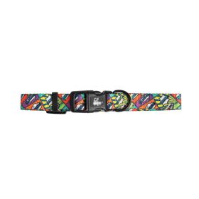 GF PET Printed Collar - Comic Book - L