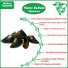 Water Buffalo Hooves-100% Natural;  High Protein;  Long-Lasting;  Grain-Free;  Gluten-Free;  Dog Dental Treat & Chews;  4 COUNT-10 oz