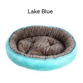 Four Seasons Universal Cat Nest For Deep Sleep (Option: Lake Blue-XXL)