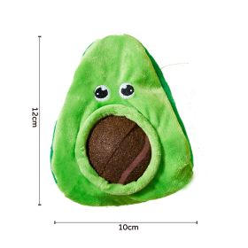 Pet Dog Toy Dig Out Elastic Ball Loud Paper Sound Avocado Watermelon Banana (Option: Small Avocado Ball)