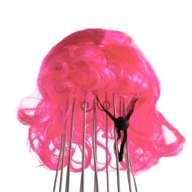 Pet Wig Afro Bangs Cat (Option: Rose Red Wave-Head Circumference)