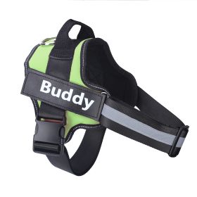 Dog Harness No Pull Reflective Breathable Adjustable Pet (Option: Green-2XL)