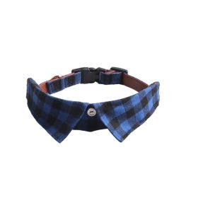 Pet Supplies Gentleman Dog Collar Bow Tie Detachable (Option: Blue-M)