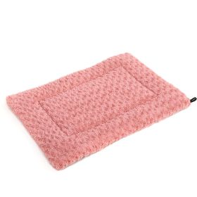 Pet Pad Dual-use Dog Mattress Four Seasons Easy To Clean Oxford Cloth Mat Dog Cage Mat (Option: Light Pink-M)