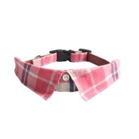 Pet Supplies Gentleman Dog Collar Bow Tie Detachable (Option: Pink-M)