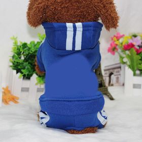 Pet four-legged clothes (Color: Dark Blue)