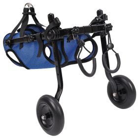 Pet Disabled Dog Wheelchair Scooter (Option: Blue-S)